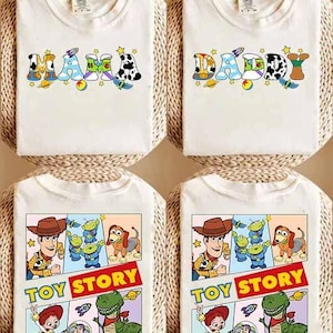 Toy Story Mommy And Daddy Shirt, Dad And Mom Sweatshirt, Toy Story Family Matching Shirt, Disneyland Mommy Shirt, Disneyland Dad Tee image 1