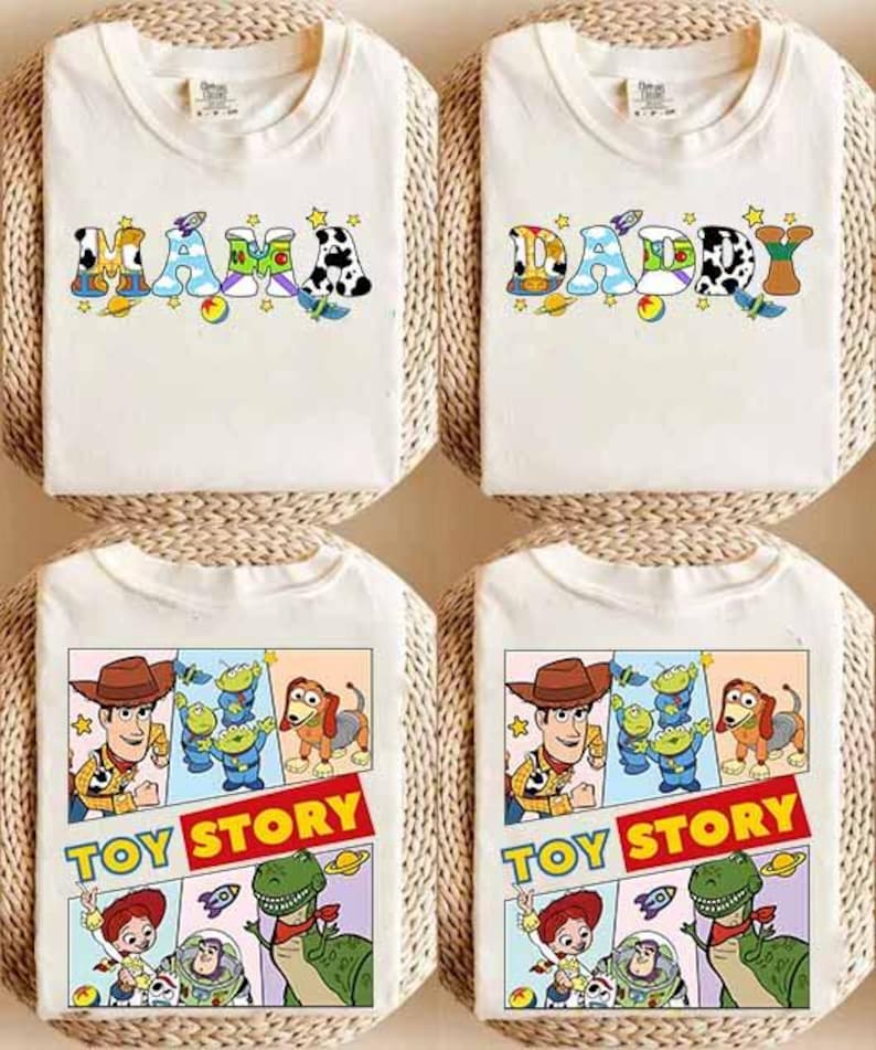Toy Story Mommy And Daddy Shirt, Dad And Mom Sweatshirt, Toy Story Family Matching Shirt, Disneyland Mommy Shirt, Disneyland Dad Tee image 1
