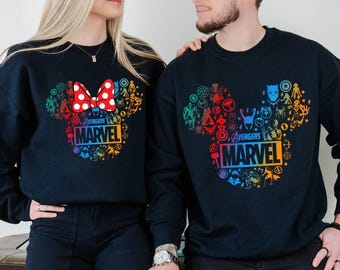 Mickey Avengers Shirt, Avengers Superhero Shirt, Couple Shirts, Matching Family Shirts, Superhero Squad Symbol Group Matching Shirt