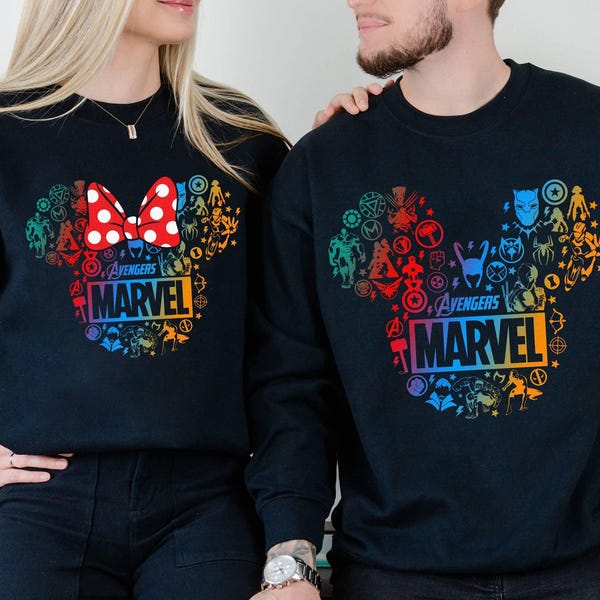 Mickey Avengers Shirt, Avengers Superhero Shirt, Couple Shirts, Matching Family Shirts, Superhero Squad Symbol Group Matching Shirt