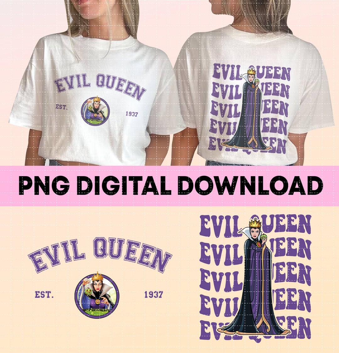 Evil Queen Png Evil Queen Villain Sublimation Png Snow White Etsy