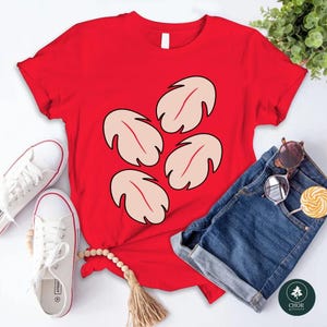 Disneyland Lilo and Stitch Big Face Halloween Costume Shirt, Angel and Stitch Party Shirt, Couple Trip Shirt, Disneyland Halloween Trip Tee afbeelding 5