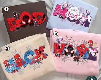 Personalized Spidey And His Amazing Friends T-Shirt, Custom Name Spiderman Hero Theme Shirt, Hero Party Tee, Spidey Birthday Toddler Shirt