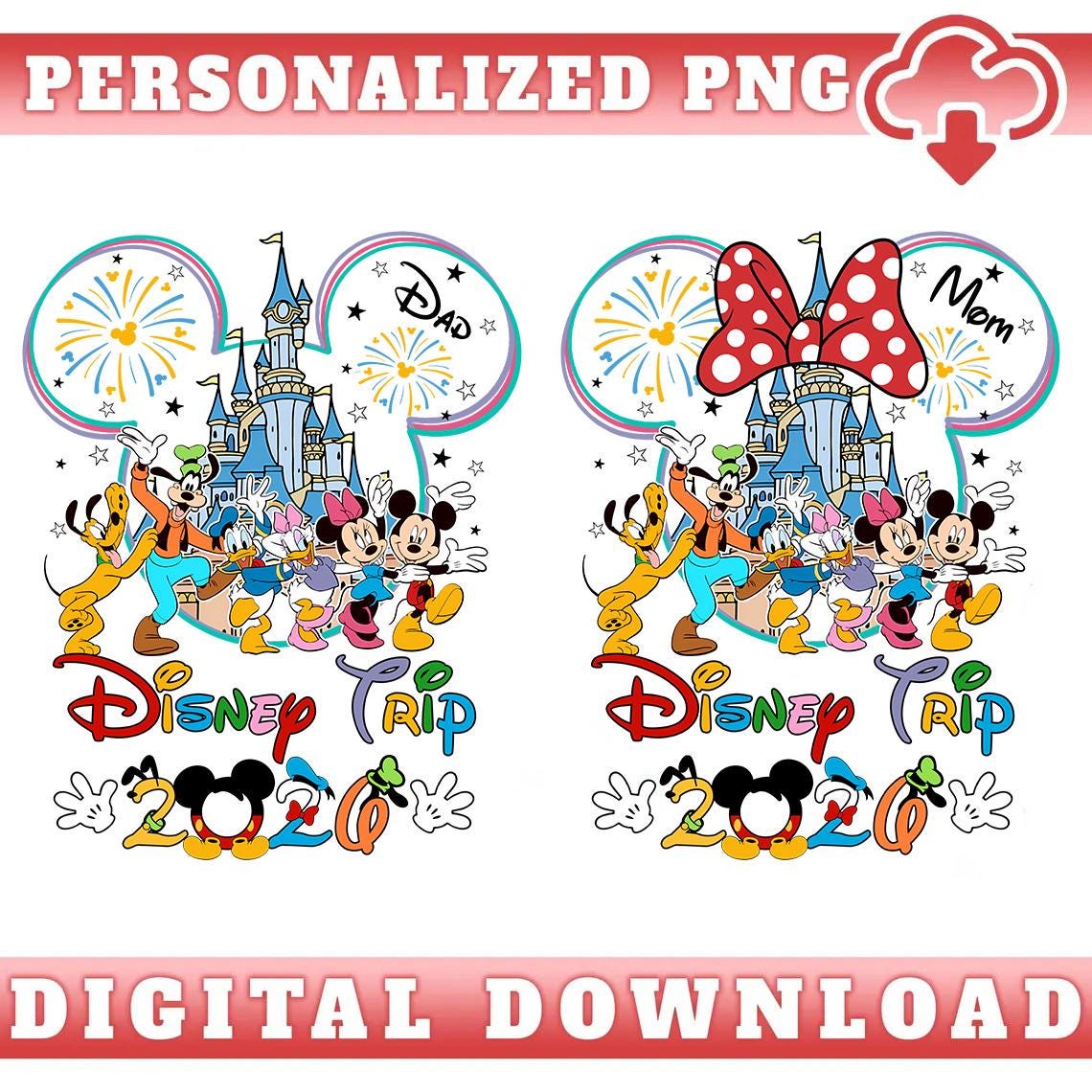 Disneyland Family Trip 2026 PNG, Custom Disneyland Family Vacation