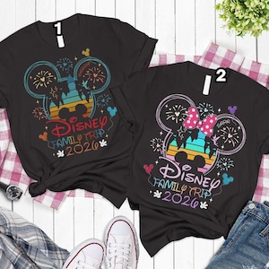 Disneyland 2026 Personalization Comfort Colors Shirts, Disneyworld 2026 Family Shirts, Disneyland Vacation 2026 Trip Shirts, Magical Castle image 3