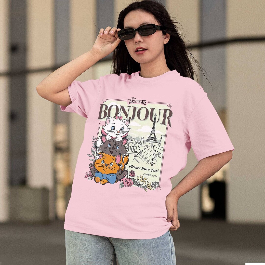 Vintage 90 s Aristocats Bonjour Shirt Marie Aristocats Shirt Berlioz Toulouse Shirt Cats Shirt Family Trip Shirt Birthday Gift Etsy
