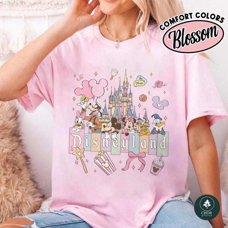 Comfort Colors Disneyland The Original Shirt, Mickey and Friends Disneyland Shirt, Shirt for Women, Disneyland Family Matching Tee image 4