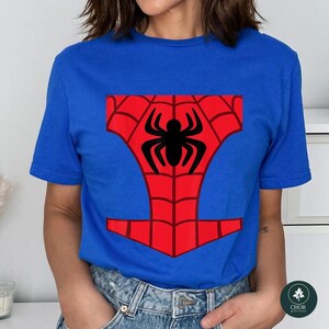 Spidey and His Amazing Friends Costume Halloween Shirt, Spider Man Costume Shirt, Miles Morales Ghost Spider Halloween, Halloween Group 画像 4