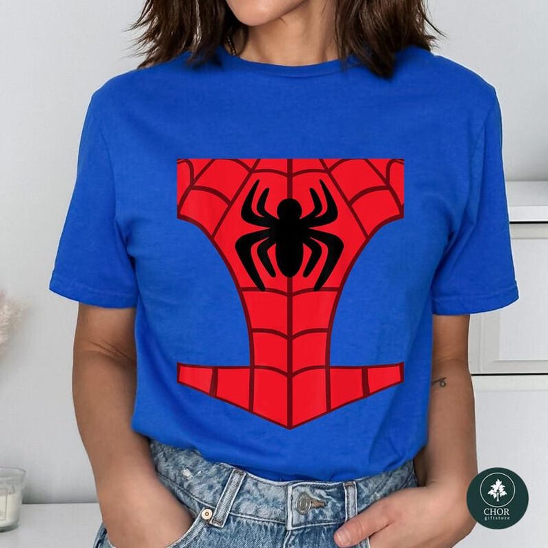 Spidey and His Amazing Friends Costume Halloween Shirt, Spider Man Costume Shirt, Miles Morales Ghost Spider Halloween, Halloween Group 画像 4
