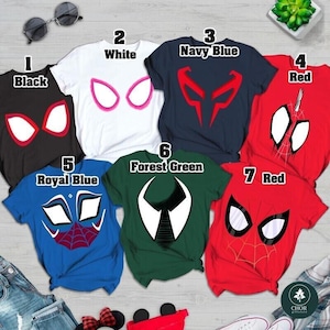 Disfraz de Spiderman de Spider-Man: Across the Spider-Verse, Camiseta de cosplay de Spider-Man para Halloween, Camiseta Spider-Man Punk, Disfraz de superhéroe, Camiseta de Miles Morales imagen 1