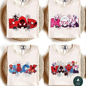 Camiseta personalizada a juego para la familia de Spidey y sus increíbles amigos, camiseta temática de Spiderman, camiseta para fiesta de héroes, regalo de cumpleaños de Spidey imagen 4
