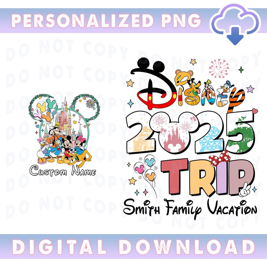 Benutzerdefinierter Name Disneyland Familienausflug 2025 PNG, Disneyland 2025 PNG, Disneyworld Familienurlaub, Mickey 2025 Shirt, Disneyland Urlaub 2025