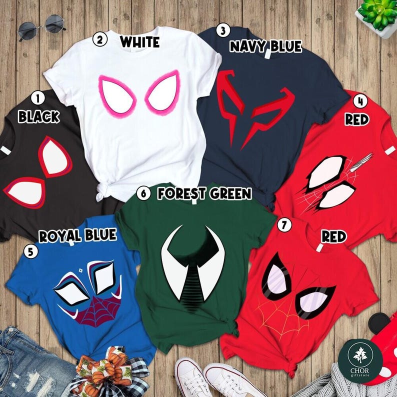 Disfraz de Spiderman de Spider-Man: Across the Spider-Verse, Camiseta de cosplay de Spider-Man para Halloween, Camiseta Spider-Man Punk, Disfraz de superhéroe, Camiseta de Miles Morales imagen 3