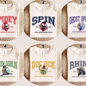 Spidey And His Amazing Friends Shirts, Ghost Spider Shirt, Avengers Family Matching Shirts, Spiderman Shirt, Avengers Superhero Shirt