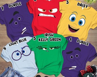 Inside Out Halloween Costume Shirt, Inside Out Costumes Shirt for Family Group, Inside Out Matching Shirt, Disneyland Family Trip Shirt