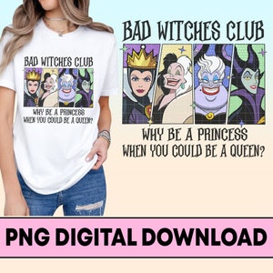 Png dei cattivi di Disneyland, Png del Club delle streghe cattive, Png dei cattivi di Disneyworld, Png di Malefica, Regina cattiva, Png di Ursula Crudelia, Download digitale