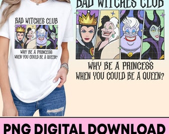 Disneyland Villains Png, Bad Witches Club Png, Disneyworld Villain Png, Maleficent Png, Evil Queen, Ursula Cruella Png, Digital Download