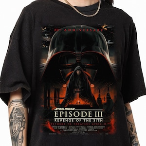 Vintage Revenge Of The Sith 20th Shirt, Anakin Skywalker Shirt, Darth Vader Tee, Jedi T-Shirt, StarWars Episode III Revenge of The Sith Tee