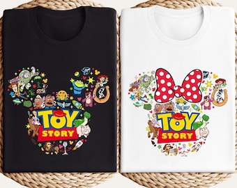 Personalized Toy Story Matching Shirt, Disneyland Mickey Minnie Ears Shirt, Toy Story Shirt, Disneyland Couple Shirt, Toy Story Birthday