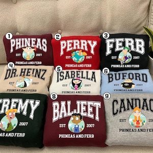 Comfort Colors Disneyland Phineas and Ferb Shirt, Phineas & Ferb Characters Shirt, Phineas and Ferb Family Matching, DisneyTrip Shirt