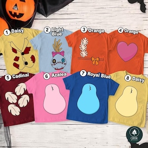 Disneyland Lilo and Stitch Big Face Halloween Costume Shirt, Angel and Stitch Party Shirt, Couple Trip Shirt, Disneyland Halloween Trip Tee afbeelding 1