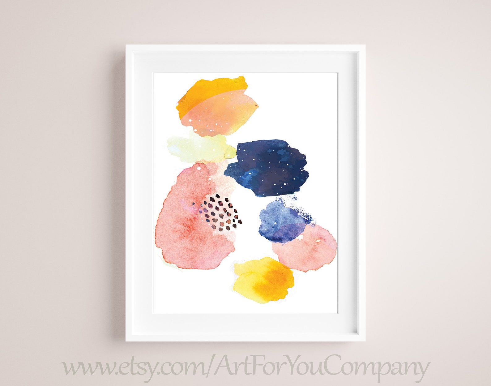 Modern Watercolor Abstract Wall ArtPrintable ArtDigital Etsy