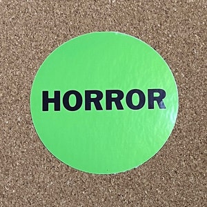 VHS Horror Sticker - 3&quot; Nostalgia Movie Rental Glossy Vinyl Sticker