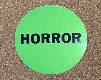 VHS Horror Sticker - 3" Nostalgia Movie Rental Glossy Vinyl Sticker