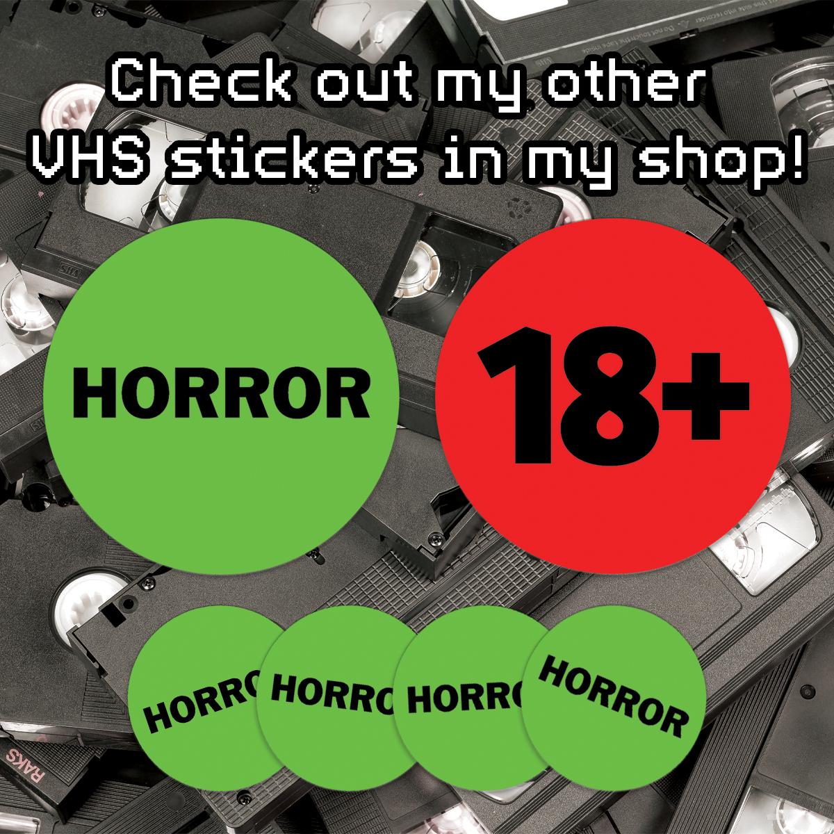 Vhs Sticker VHS Horror Sticker - 3
