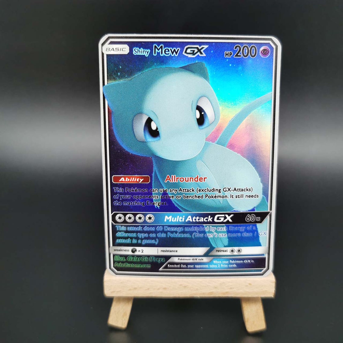 Blue Legendary Set Holo Custom Pokemon Card | Etsy