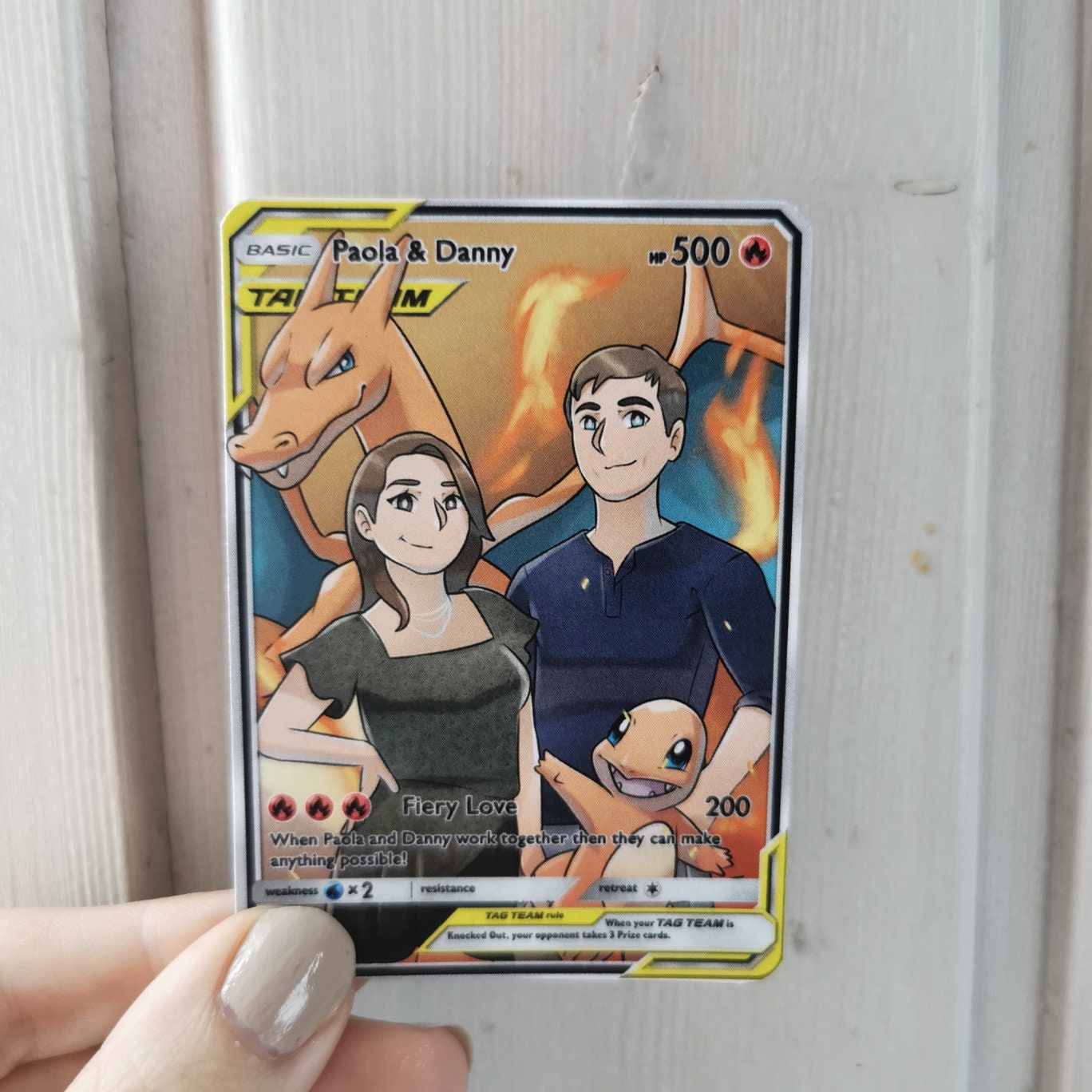 Personalized Pokémon Card. People pets or other characters Etsy
