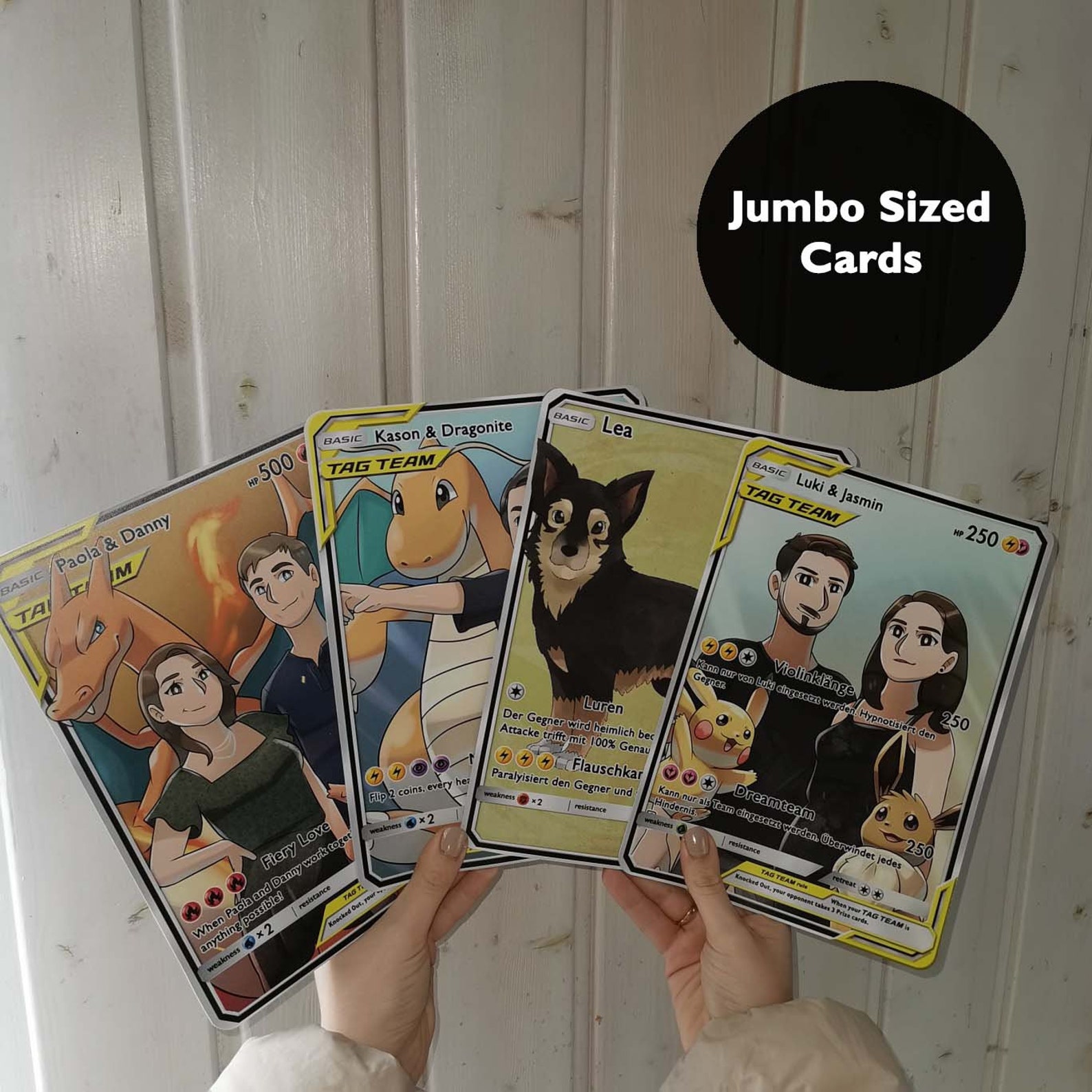 Personalisierte Pokémon Karte. Menschen Haustiere oder andere | Etsy