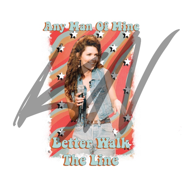 Any Man of Mind Shania Twain Country Digital Download PNG