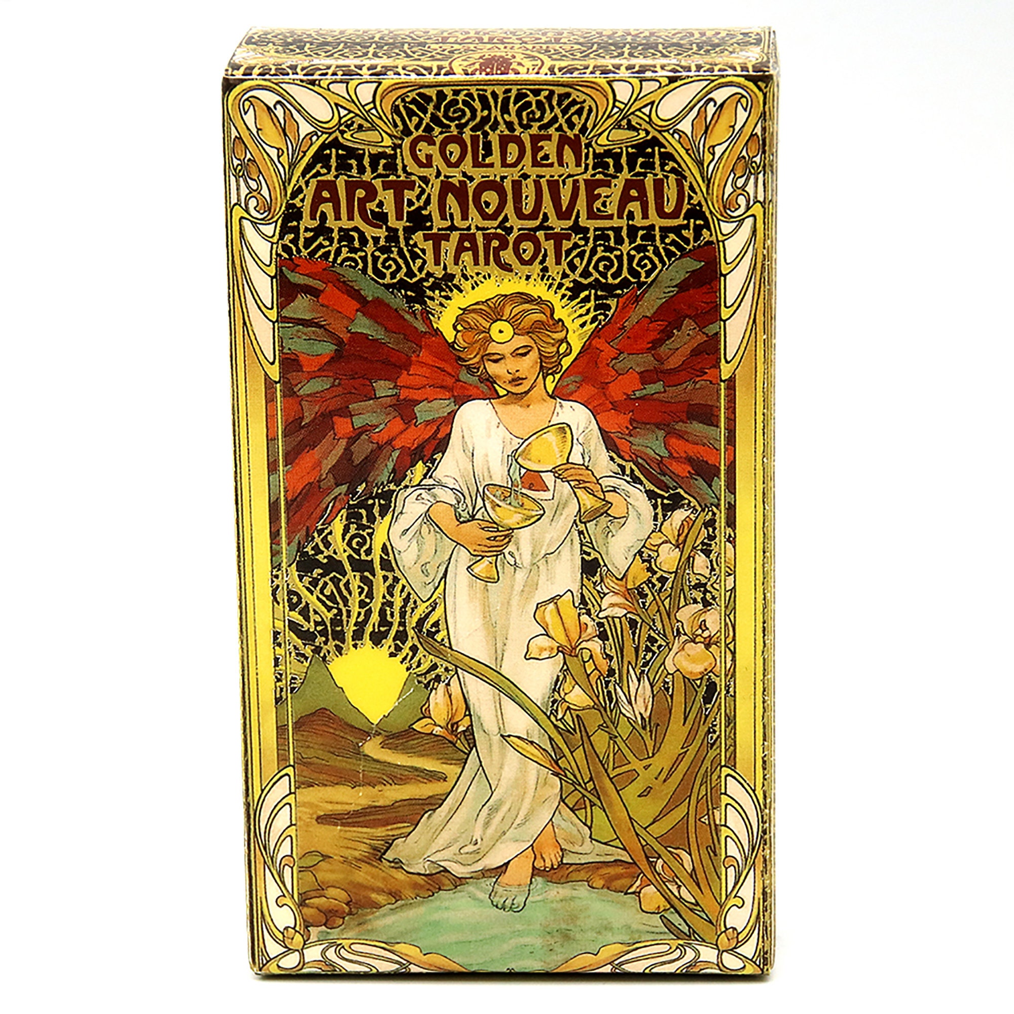 Golden Art Nouveau Tarot Deck 78Pcs Tarot Cards Size Etsy