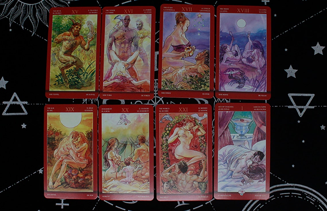 Tarot Of Sexual Magic Cards Deck 78pcs Tarot Cards Etsy 