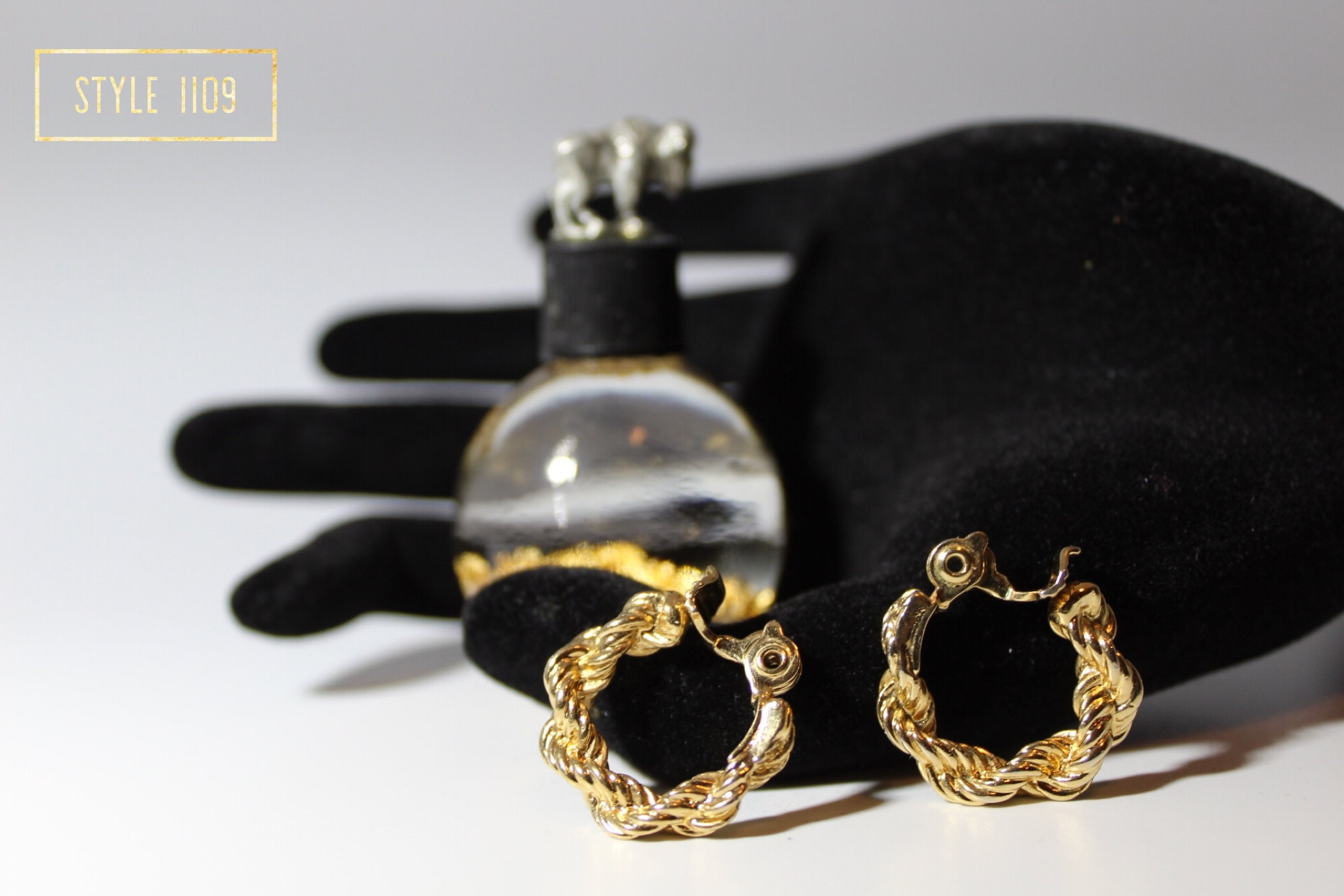 Gold Clip On Earrings Etsy