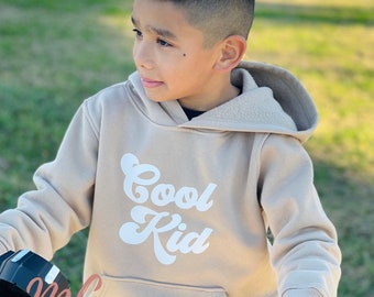 Cool Kid Toddler Hoodie, Sand Hoodie For Kids, Fall Hoodie for Toddlers, Winter Toddler Hoodie, Pullover Hoodie, Modern Kids Hoodie