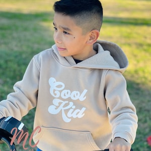 Cool Kid Toddler Hoodie, Sand Hoodie For Kids, Fall Hoodie for Toddlers, Winter Toddler Hoodie, Pullover Hoodie, Modern Kids Hoodie