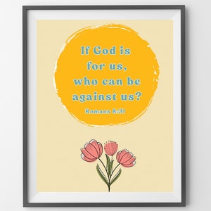 Bible Verse Wall Art, Scripture Wall Art, Christian Printable Wall Art, Bible Quote, Romans