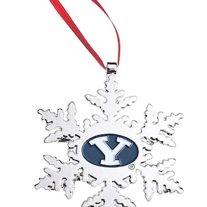 BYU Cougars (Brigham Young University) Snowflake Christmas Ornament
