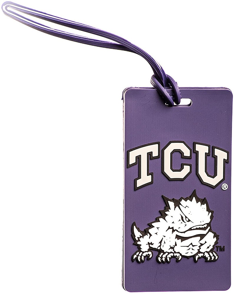 Pack of 2 TCU Horned Frogs NCAA Luggage Tags