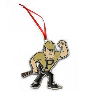 Purdue Pete Purdue Boilermakers Metal Mascot Christmas Ornament