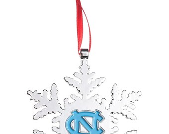 North Carolina Tar Heels (UNC) Snowflake Christmas Ornament