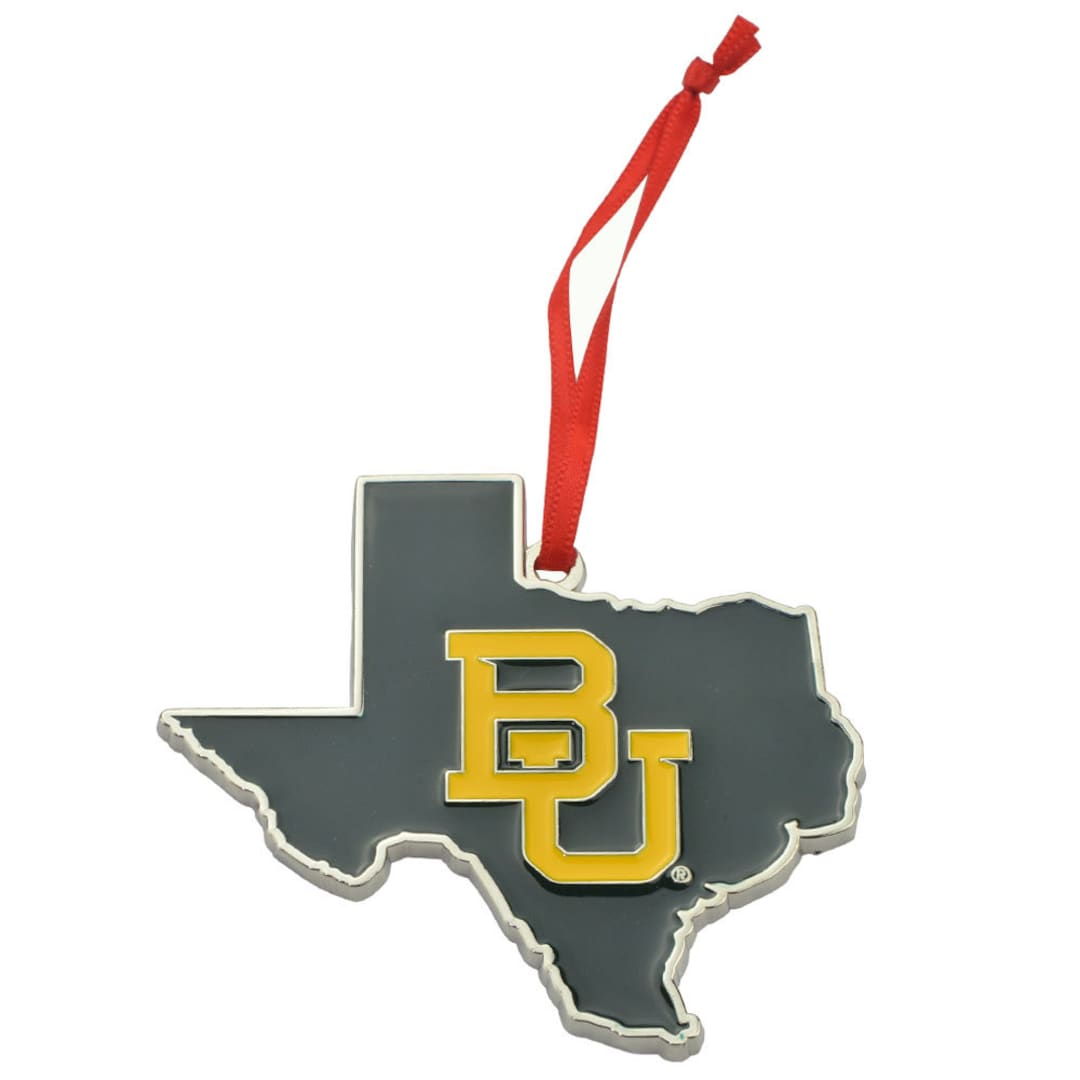 Baylor Bears State Shape Metal Christmas Ornament Etsy