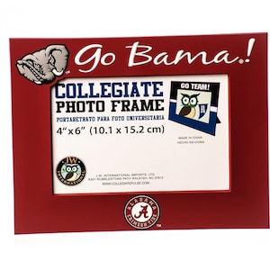 Alabama Crimson Tide PVC Photo Frame, Holds 4&quot;X6&quot; Pictures