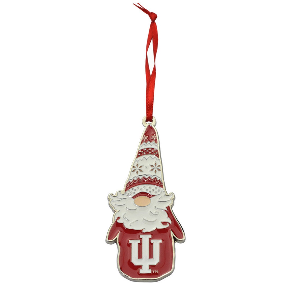 Indiana Hoosiers Gnome Metal Christmas Ornament Etsy