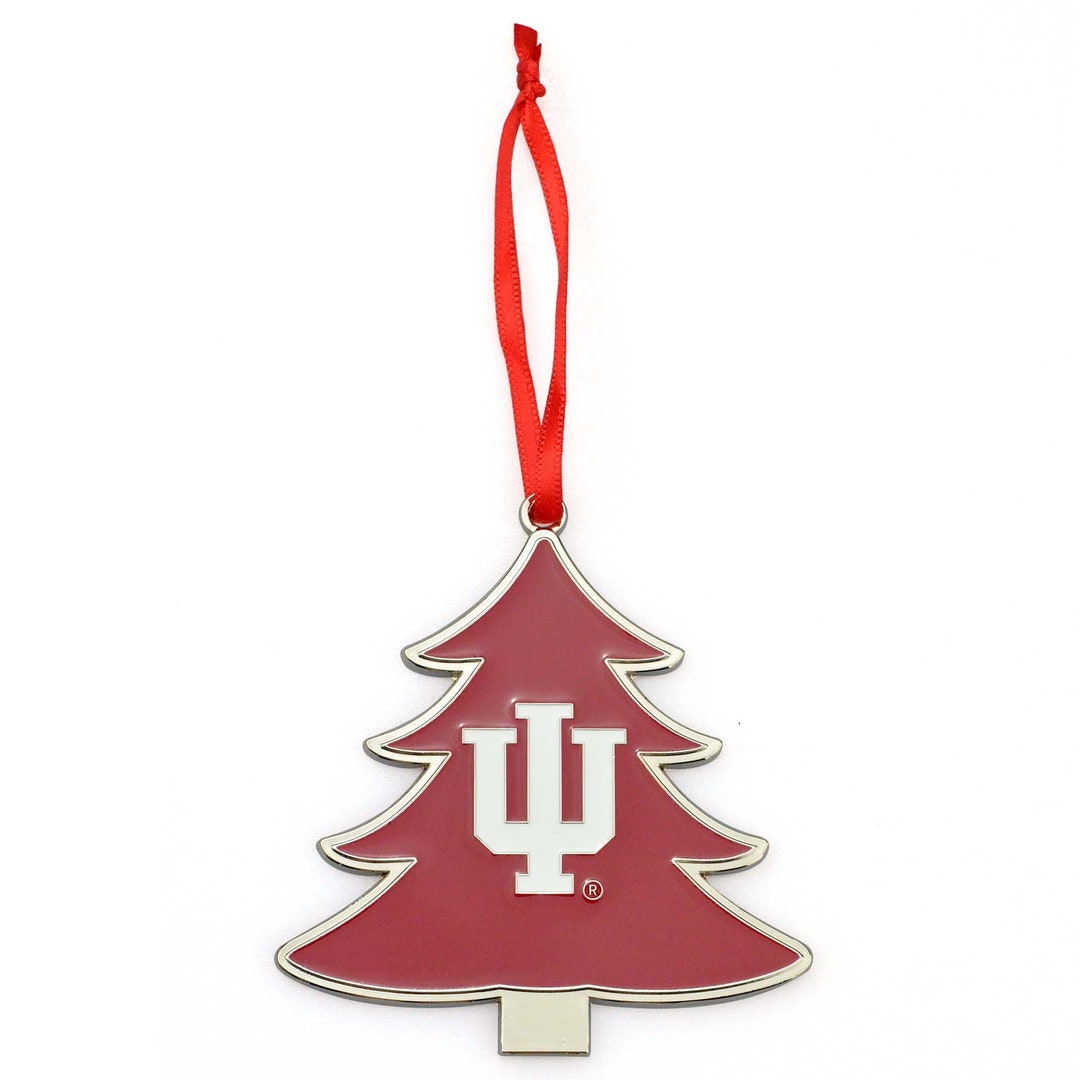 Indiana Hoosiers NCAA Tree Shaped Metal Christmas Ornament Etsy