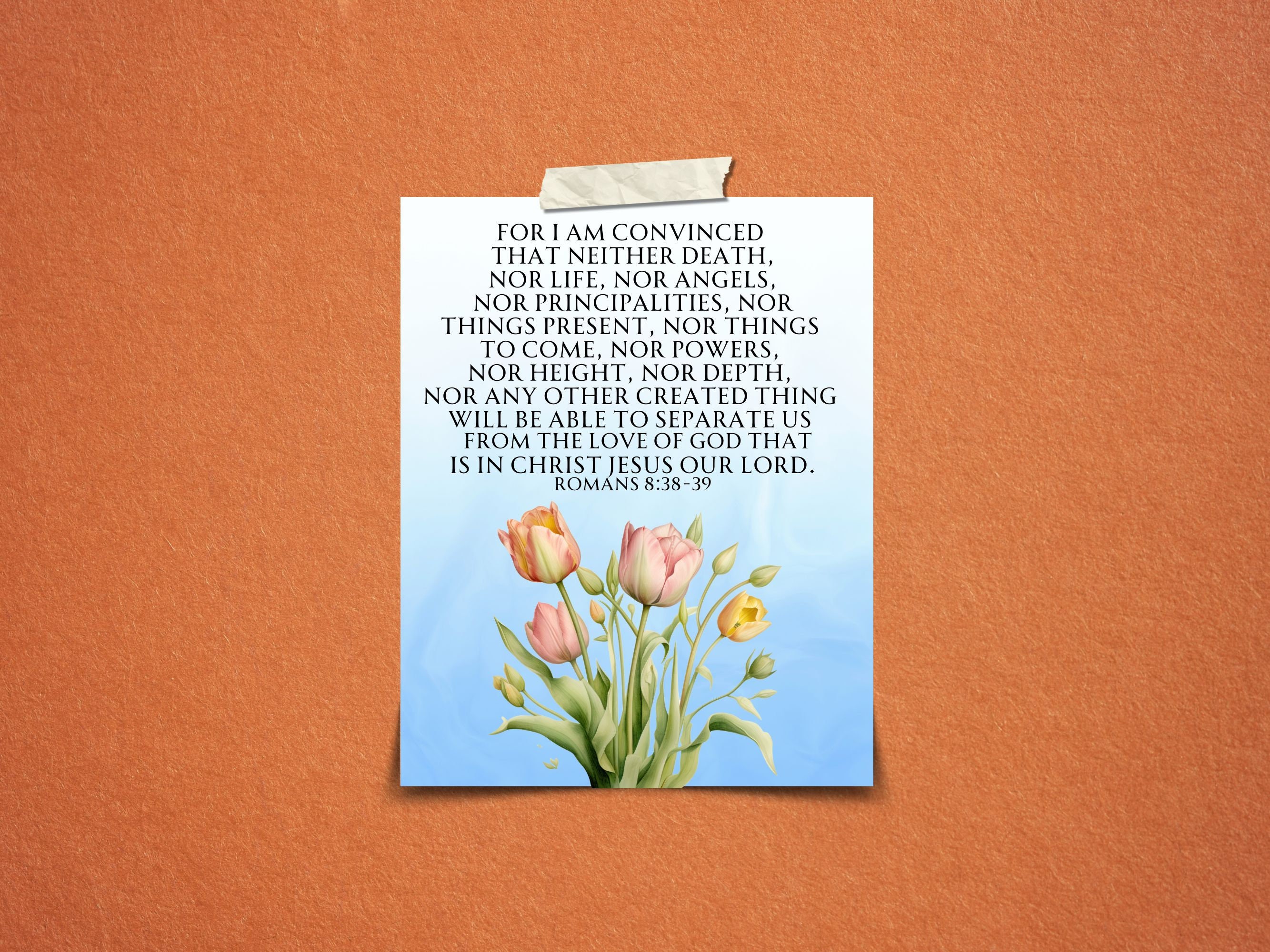 Floral Scripture Cards, 8 Printable Bible Verse Cards, Bible Memory ...