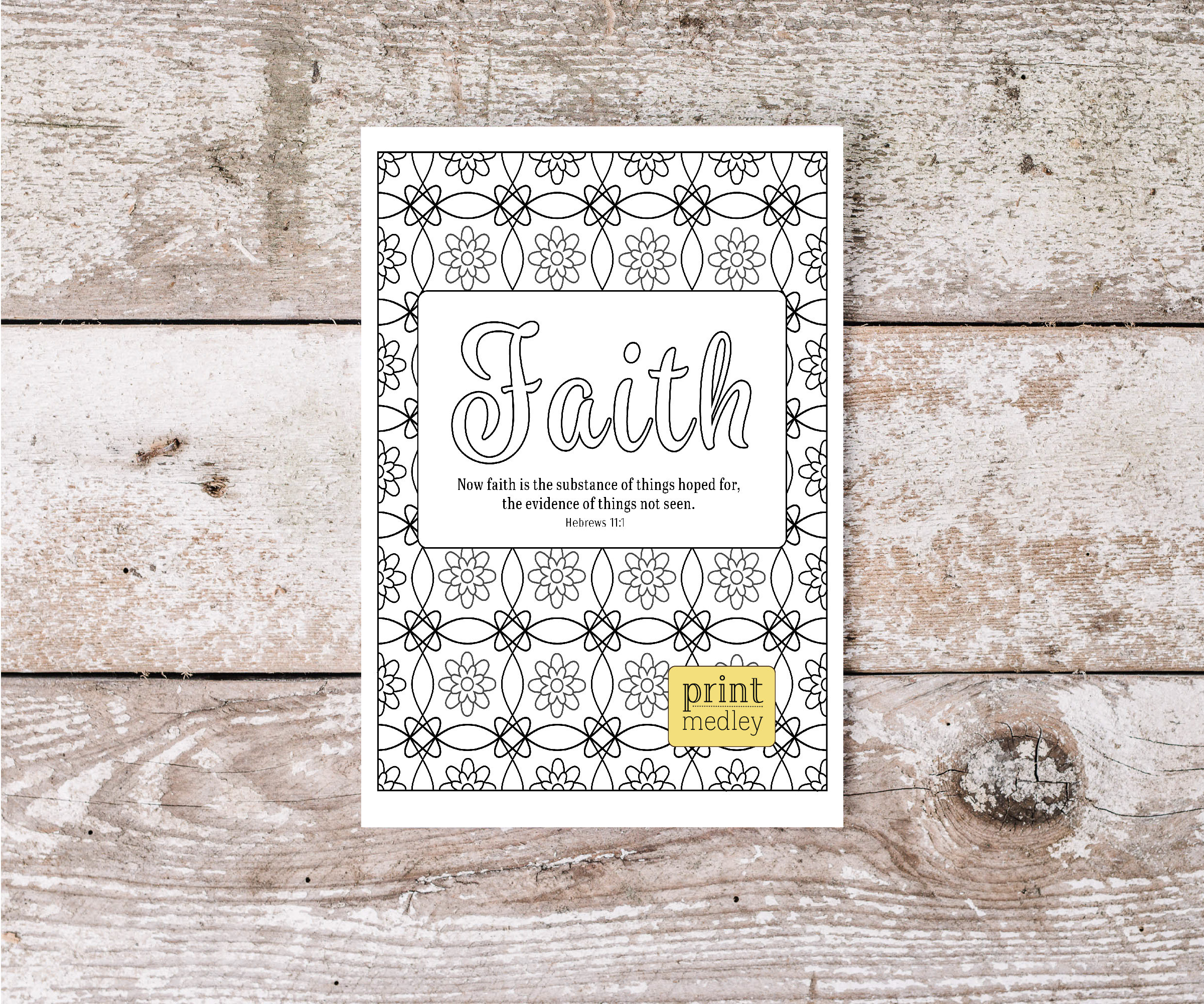 3 Printable Bible Verses Coloring Pages, Love, Hope, Faith