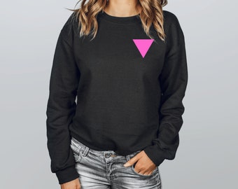 Pink Triangle Unisex Heavy Blend Crewneck Sudadera LGBT transgénero gay bi